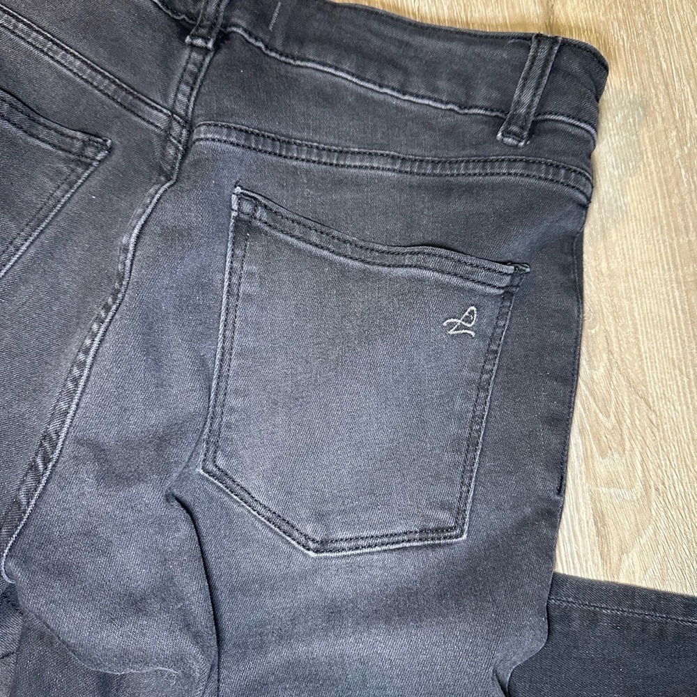 DL1961 Florence Ankle Moto Skinny Jeans Black Stretch Mid Rise Size 27 - Picture 5 of 6